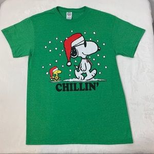Snoopy & Woodstock Holiday”Chillin” T-Shirt